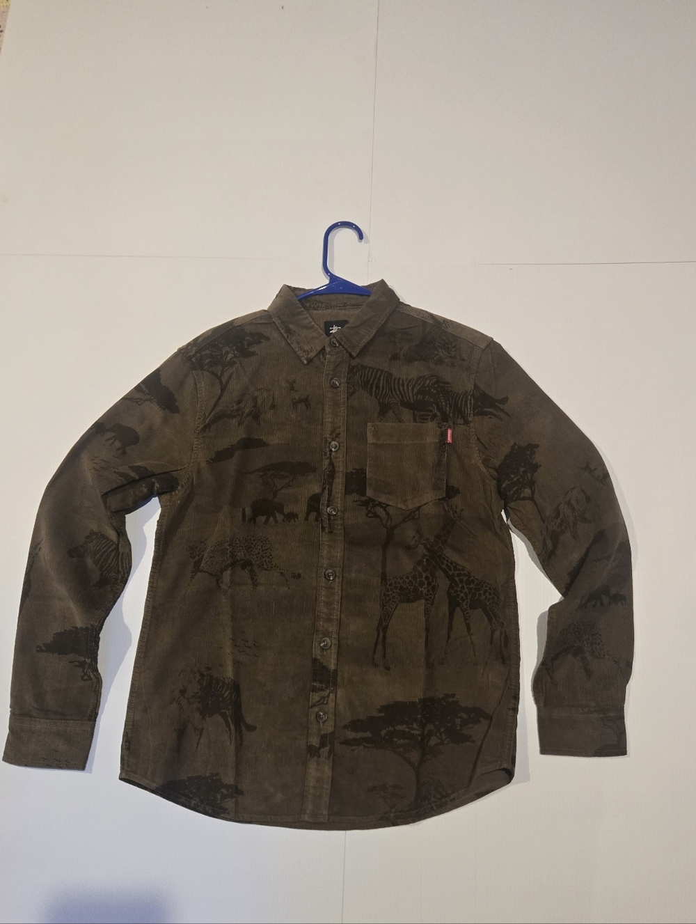Stussy Deadstock 2016 Nwt Courderoy Animal Print Vintage New With Tags, Sm + Md